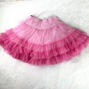 Pink tiered skirt